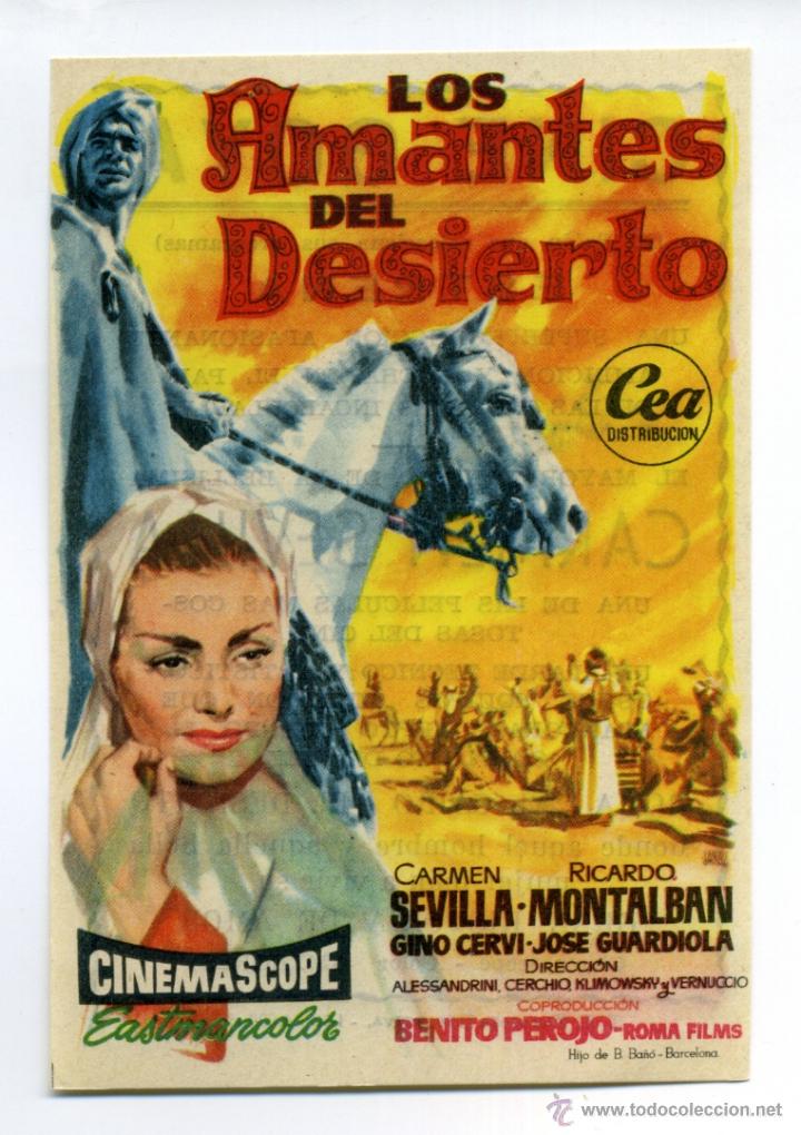 Cine: LOS AMANTES DEL DESIERTO, con Carmen Sevilla.