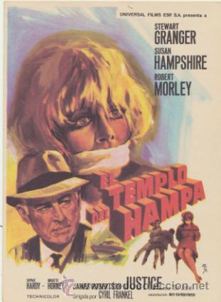 Cine: El Templo del Hampa. Sencillo de Universal. &iexcl;IMPECABLE! - Foto 1