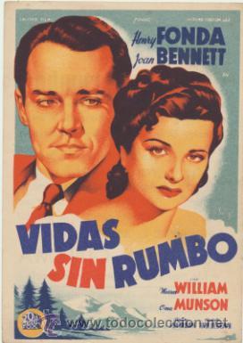 Cine: Vidas sin rumbo. Solig&oacute;. Sencillo de 20Th Century Fox. M&aacute;laga Cinema.