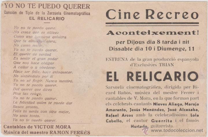Cine: W-PROGRAMA DE CINE--EL RELICARIO - Foto 2