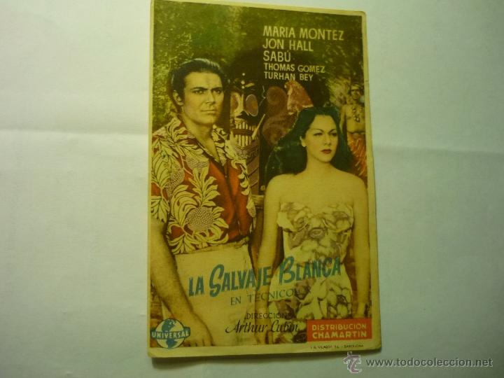 Cine: PRGRAMA LA SALVAJE BLANCA . cine pirenaico