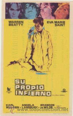  Foglietti di film di film antichi di cinema: Su propio infierno. Sencillo de Interpeninsular.  Cine Meridiana . &iexcl;IMPECABLE!