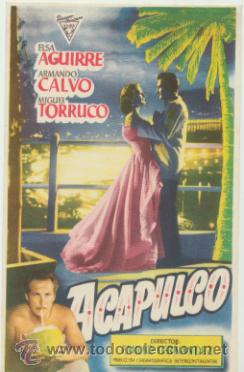Cine: Acapulco.  Sencillo de Hispano Mexicana.  &iexcl;IMPECABLE! - Foto 1