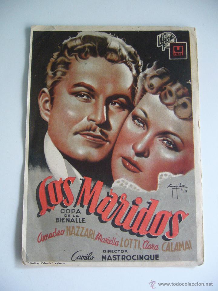 Cine: Folleto de mano. Los maridos - Foto 1