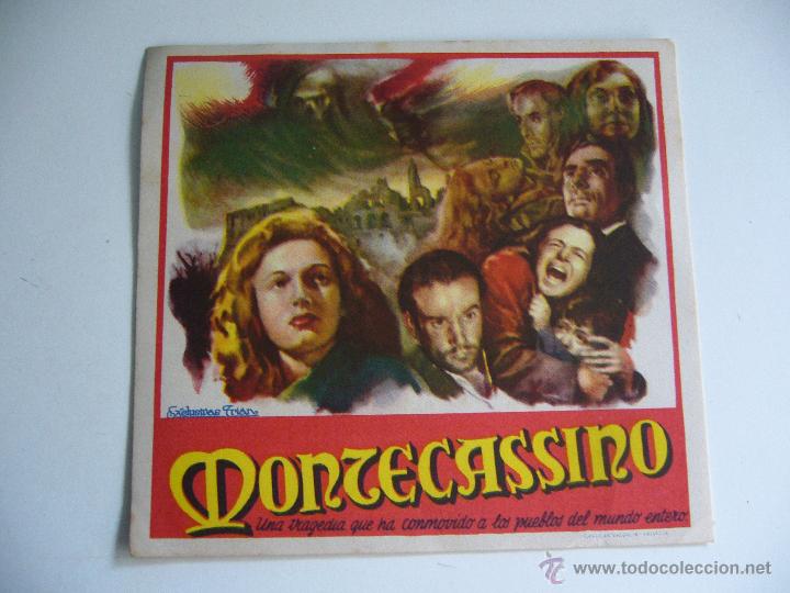 Cine: Folleto de mano. Montecassino - Foto 1