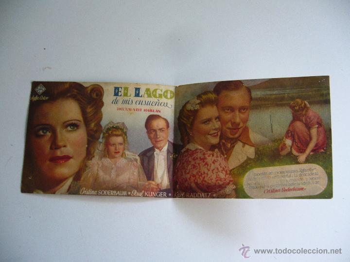 Cine: Folleto de mano doble. El lago de mis ensue&ntilde;os - Foto 2