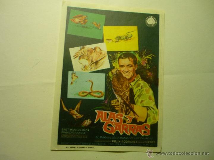 Cine: programa alas y garras.- felix rodriguez de la fuente.- - Foto 1