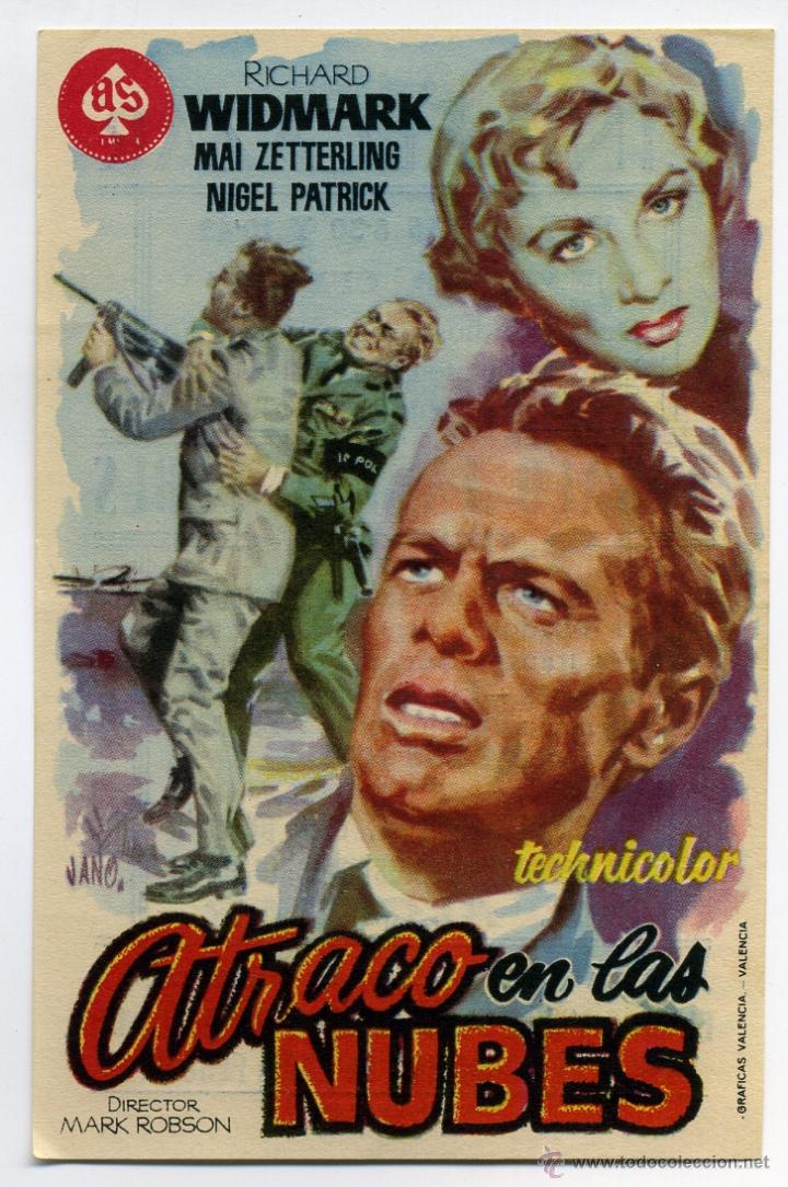 Cine: ATRACO EN LAS NUBES, con Richard Widmark. - Foto 1