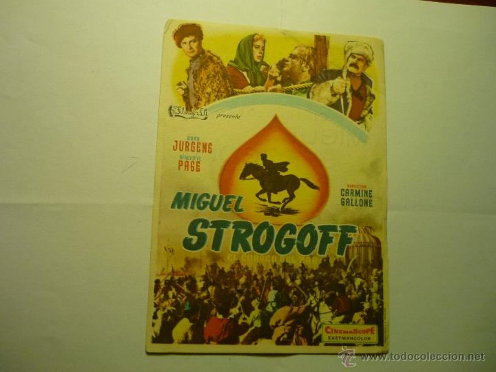 Cine: programa miguel strogoff- curd jurgens.--cine avenida-- v.serena?? - Foto 1