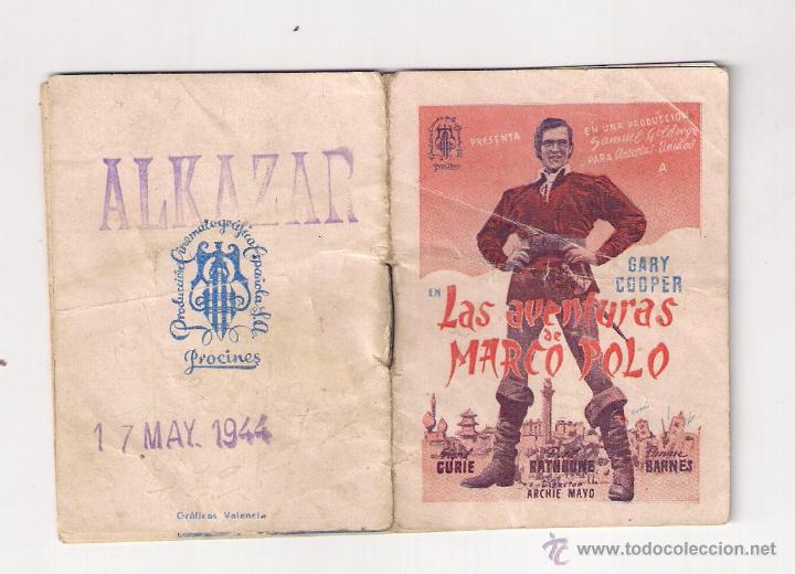 Cine: LAS AVENTURAS DE MARCO POLO, GARY COOPER, LIBRITO - Foto 1