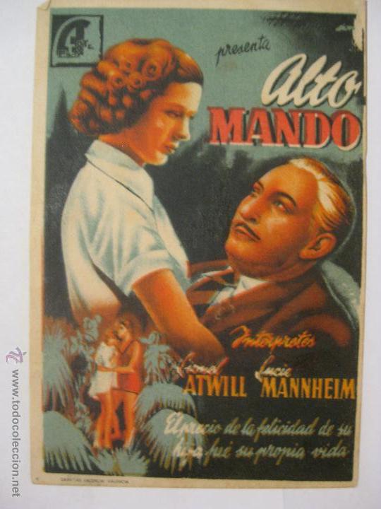 Cine: ALTO MANDO - SIN PUBLICIDAD - ORIGINAL - Foto 1