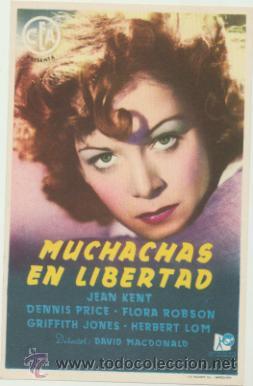  Foglietti di film di film antichi di cinema: Muchachas en libertad. Sencillo de CEA.  &iexcl;IMPECABLE!