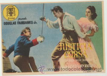 Cine: Justicia Corsa. Sencillo de Procines. - Foto 1