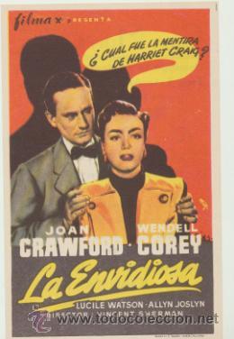 Kino: La Envidiosa. Sencillo de Filmax. Cine Mari - Le&oacute;n  1955.