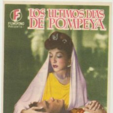 Cine: LOS ÚLTIMOS DÍAS DE POMPEYA. SENCILLO DE FILMÓFONO. CINE MARI - LEÓN 1949. ¡IMPECABLE!. Lote 45888985