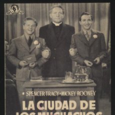 Cine: Q-04518- LA CIUDAD DE LOS MUCHACHOS (MEN OF BOYS TOWN) (DOBLE) SPENCER TRACY - MICKEY ROONEY