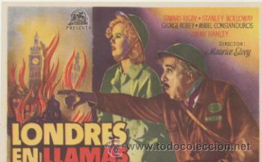 Cine: Londres en llamas. Programa sencillo. - Foto 1