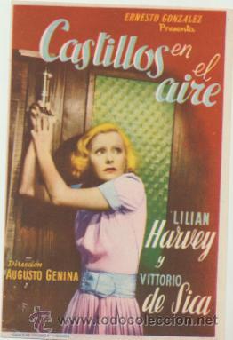 Cine: Castillos en el aire. Sencillo de E. Gonz&aacute;lez.  &iexcl;IMPECABLE! - Foto 1