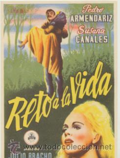  Flyers Publicitaires de films Anciens: Reto a la vida. Sencillo de CIC.  &iexcl;IMPECABLE!