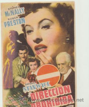 Cine: Direcci&oacute;n prohibida. Sencillo de Universal. - Foto 1