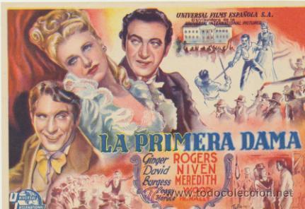 Cine: La Primera Dama. Sencillo de Universal.  &iexcl;IMPECABLE! - Foto 1
