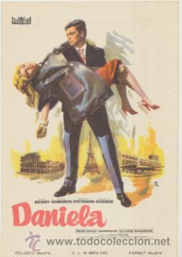  Flyers Publicitaires de films Anciens: Daniela. Sencillo de Procines.
