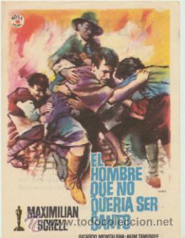  Flyers Publicitaires de films Anciens: El hombre que no quer&iacute;a ser Santo. Sencillo de Rosa Films. Cine F&eacute;mina.