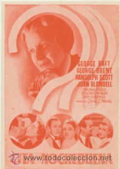  Flyers Publicitaires de films Anciens: Cita de Nochebuena. Programa variante de color o prueba de imprenta.