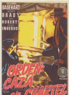 Cine: Orden: Caza sin cuartel. Sencillo de Procines.   &iexcl;IMPECABLE! - Foto 1