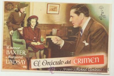 Cine: El Or&aacute;culo del Crimen. Sencillo de Columbia.  &iexcl;IMPECABLE! - Foto 1