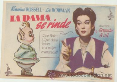 Cine: La Dama se rinde. Sencillo de Columbia.  &iexcl;IMPECABLE! - Foto 1