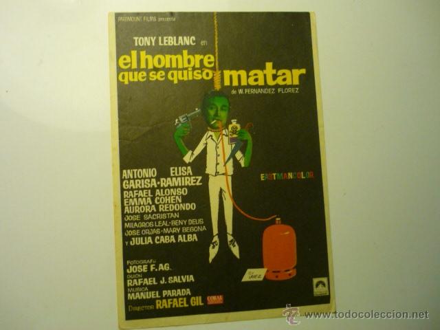 Cine: programa el hombre que se quiso matar .tony leblanc - Foto 1