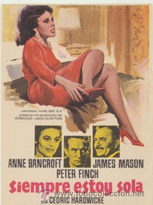  Foglietti di film di film antichi di cinema: Siempre estoy sola. Sencillo de universal.