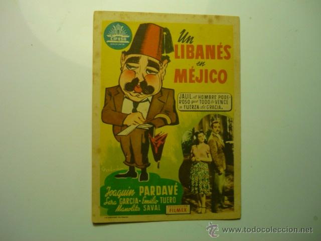 Cine: PROGRAMA UN LIBANES EN MEJICO.--cine florida,.aviles???? - Foto 1