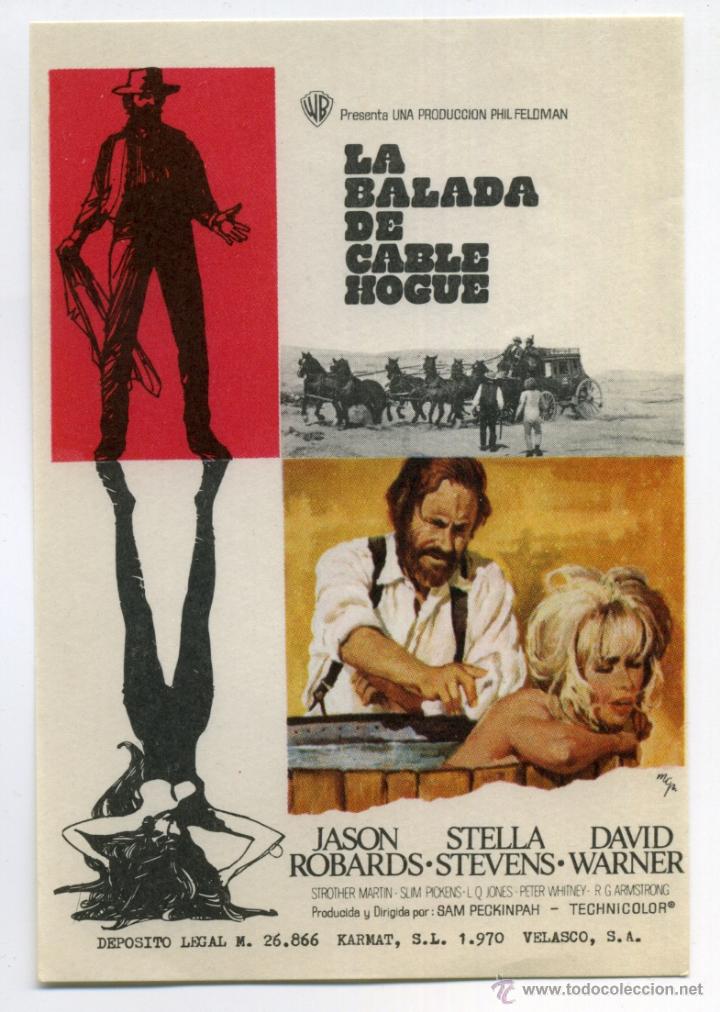 Cine: LA BALADA DE CABLE HOGUE, con Stella Stevens. - Foto 1