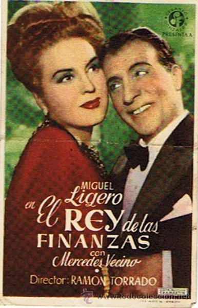 Cine: FOLLETO DE MANO &uml;EL REY DE LAS FINANZAS&uml; - Foto 1