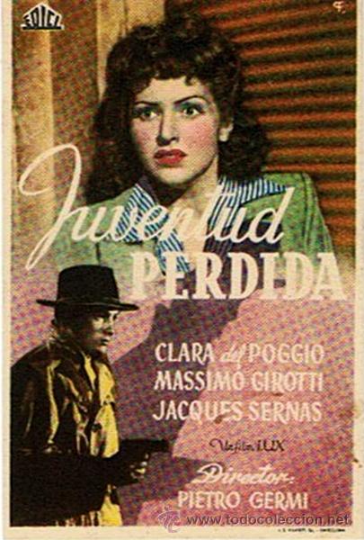 Cine: FOLLETO DE CINE &uml;JUVENTUD PERDIDA&uml; - Foto 1