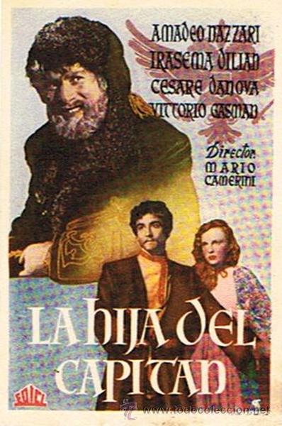 Cine: FOLLETO DE CINE &uml;LA HIJA DEL CAPIT&Aacute;N&uml; - Foto 1