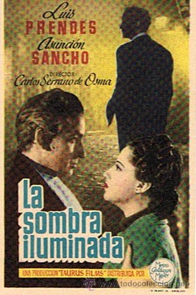 Cine: FOLLETO DE CINE &uml;LA SOMBRA ILUMINADA&uml; - Foto 1