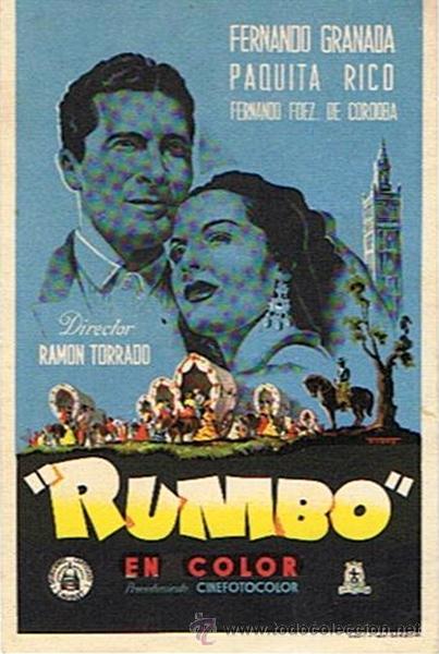 Cine: FOLLETO DE CINE &uml;RUMBO&uml; - Foto 1