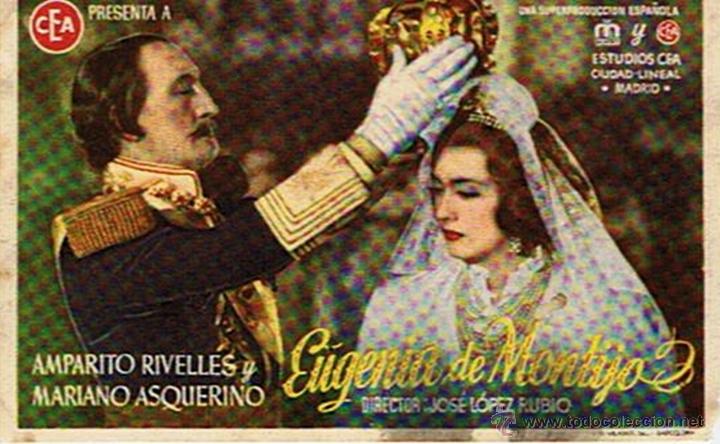 Cine: FOLLETO DE CINE &uml;EUGENIA DE MONTIJO&uml; - Foto 1