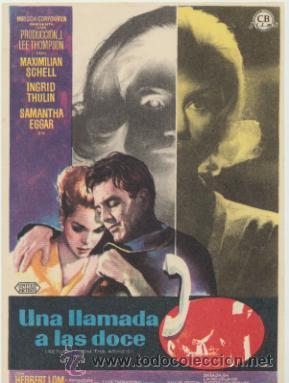 Cine: Una llamada a las doce. Sencillo de CB Films. - Foto 1