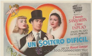 Cine: Un soltero dificil. Sencillo de Emisora Films.  &iexcl;IMPECABLE! - Foto 1