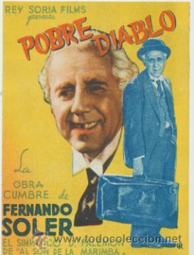 Cine: Pobre diablo. Doble de Rey Soria Films.  &iexcl;IMPECABLE!