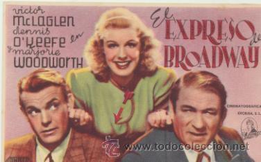Cine: El Expreso de Broadway. Sencillo de Excelsa.