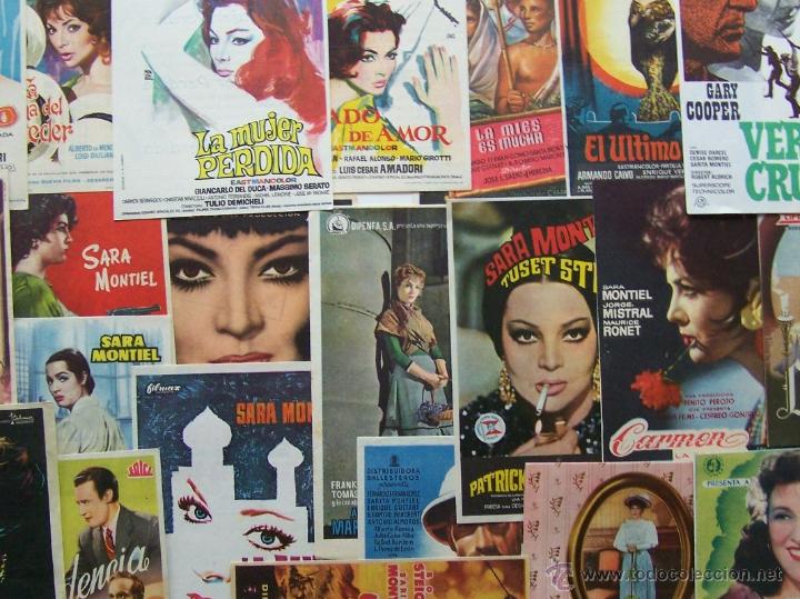Cine: SARA MONTIEL * Gran lote de 24 programas de mano de la actriz - Foto 8