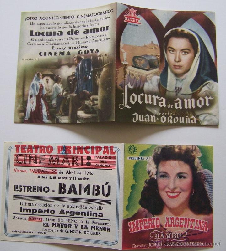 Cine: SARA MONTIEL * Gran lote de 24 programas de mano de la actriz - Foto 14