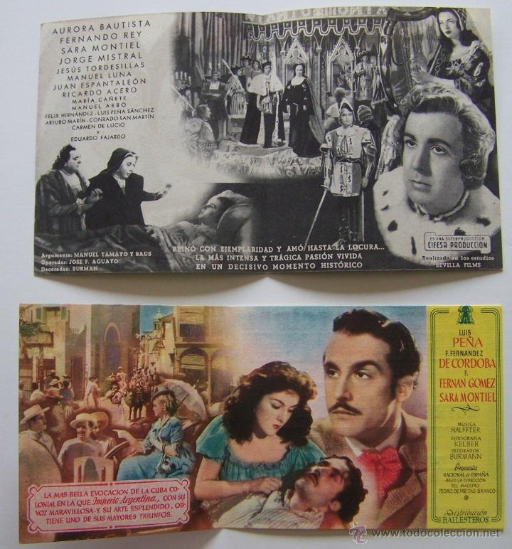 Cine: SARA MONTIEL * Gran lote de 24 programas de mano de la actriz - Foto 15