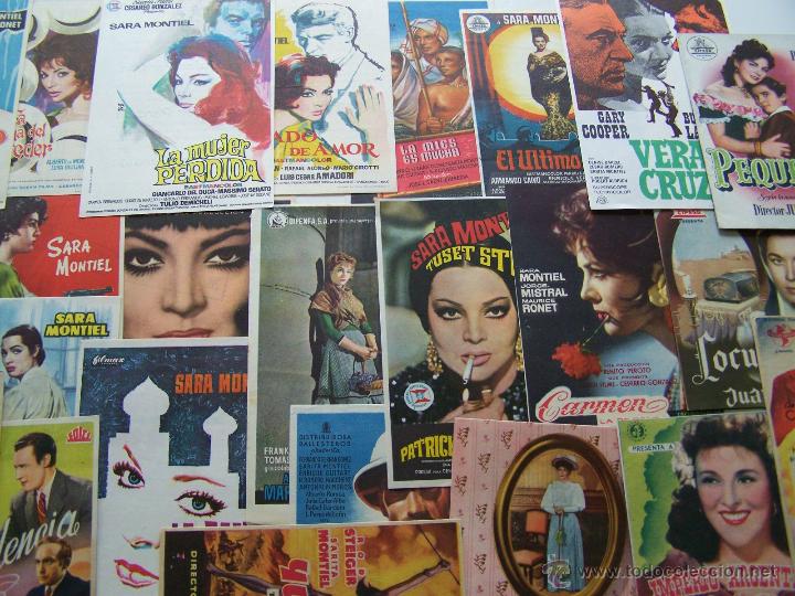 Cine: SARA MONTIEL * Gran lote de 24 programas de mano de la actriz - Foto 21