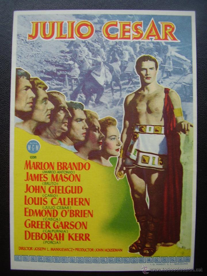 Cine: JULIO CESAR, MARLON BRANDO, JAMES MASON, DEBORAH KERR